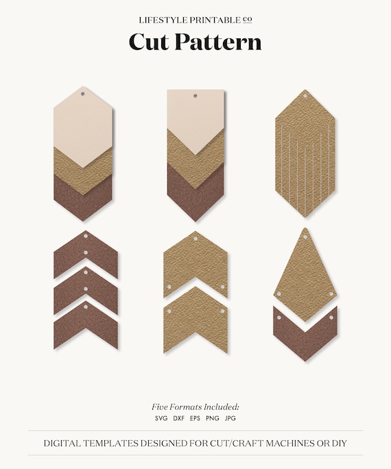 Download Earring Svg Fringe Earrings Svg Cricut Earrings Silhouette Etsy