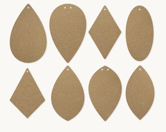 Earrings SVG | Teardrop Earrings SVG, Leather Earrings, Leaf Earrings SVG, Earring Template, Silhouette Cut Files, Cricut Cut Files