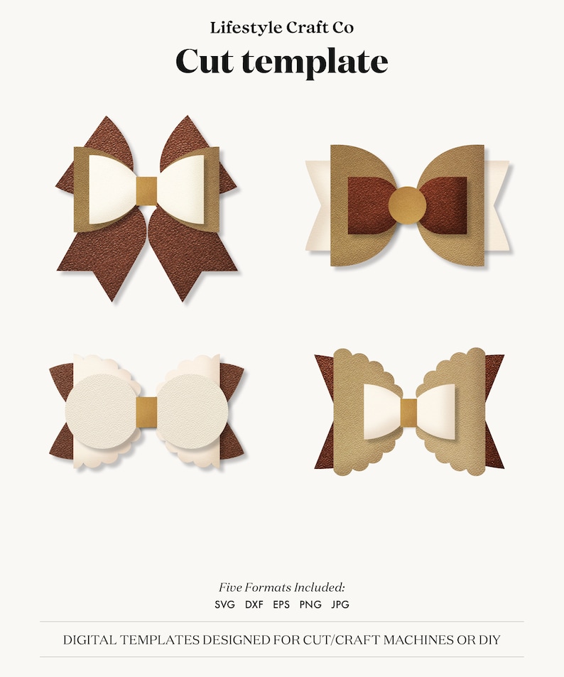 Download Clip Art Bow Collection Svg Hair Bow Template Cricut Cut Files Hair Bow Silhouette Bow Bundle Svg Felt Bow Svg Art Collectibles