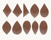 Fringe Earrings SVG | Teardrop Earrings SVG, Leather Earrings, Fringed Earrings SVG, Template, Silhouette Cut Files, Cricut Cut Files