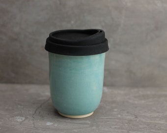 Travel Tumbler in Aqua - 13 oz