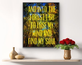 And into the Forest I Go to Lose My Mind and Find My Soul