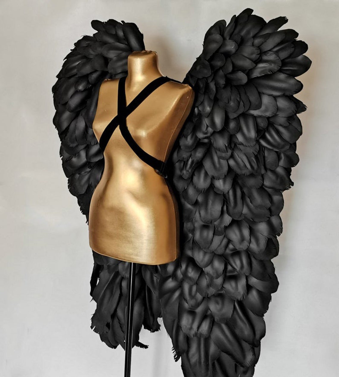 Large Black Wings angel costume Large wings angel Big | Etsy