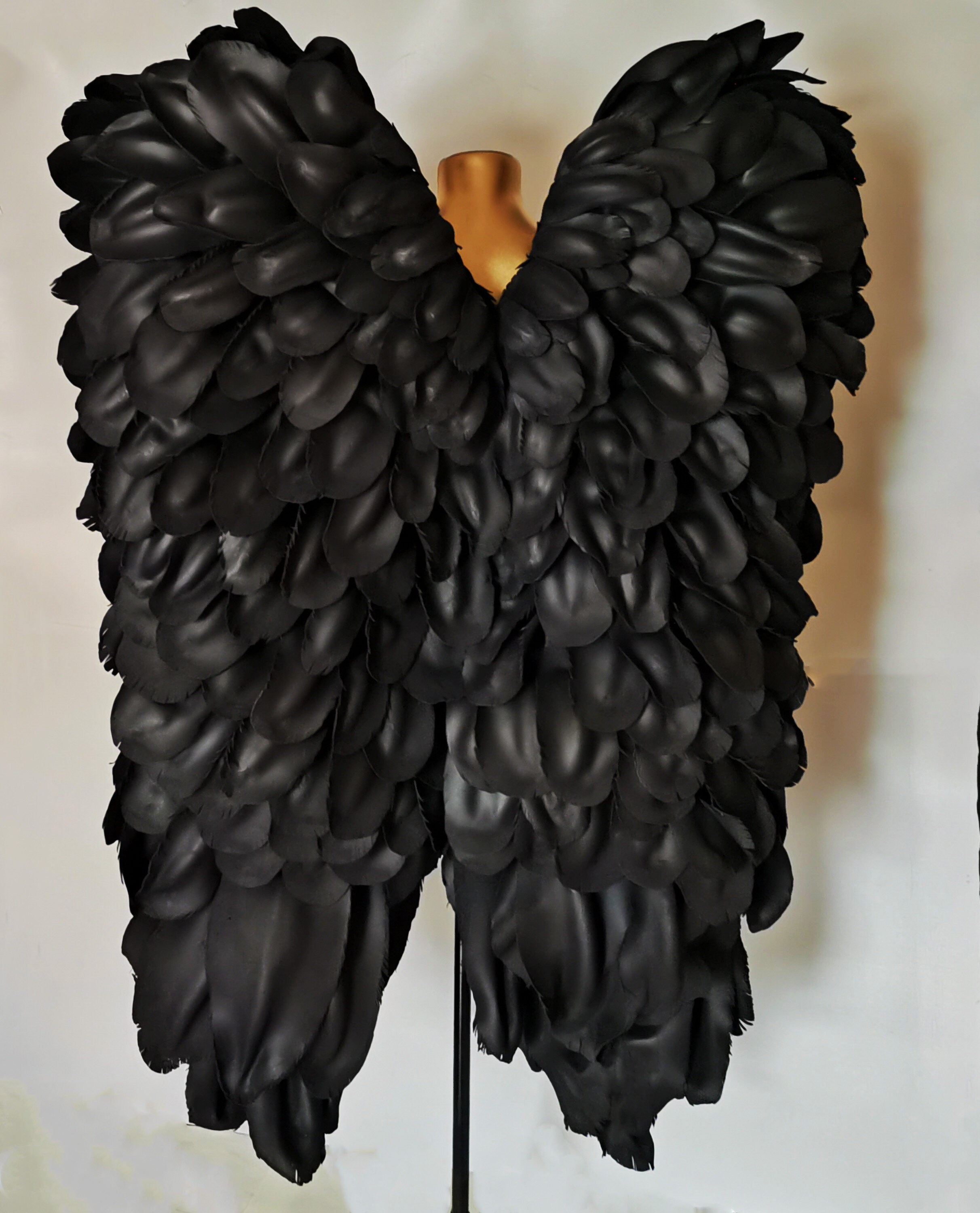 Large Black Wings angel costume Large wings angel Big Etsy