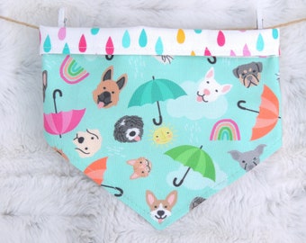 Spring Dog Bandana, reversible pet bandana, cat bandana, dog bandana, dog scarf