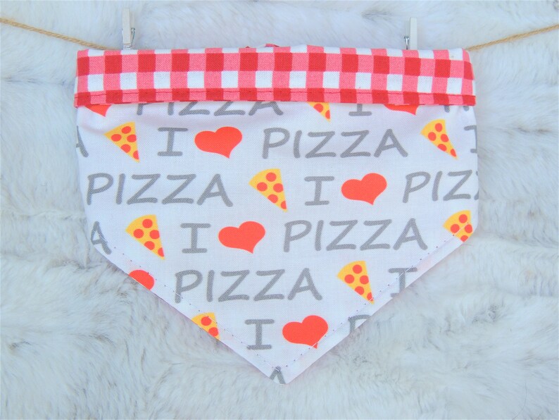 Pizza Hunde Bandana Wende Hunde Bandana mit Haken und Loop Etsy
