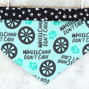 Wheelchair Dog Bandana, reversible pet bandana, dog bandana, dog scarf