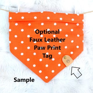 Summer Fun Dog Bandana, reversible pet scarf with snaps image 6
