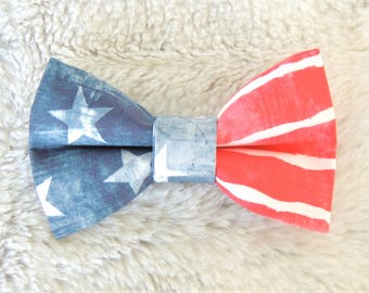 Patriotic Dog Bow Tie, dog bow