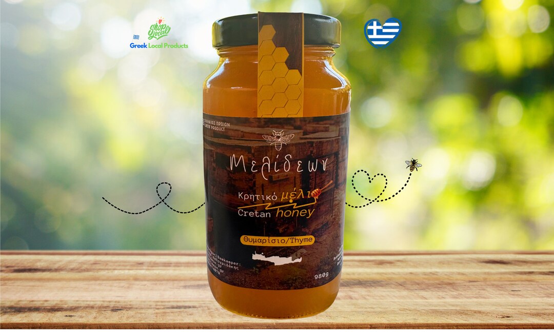 Pure Raw Greek Thyme Honey From the Island of Crete New Etsy