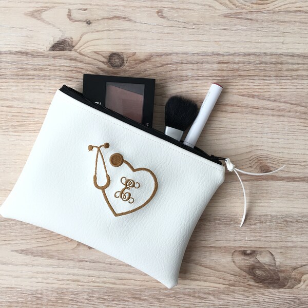 Vinyl Makeup Bag Etsy