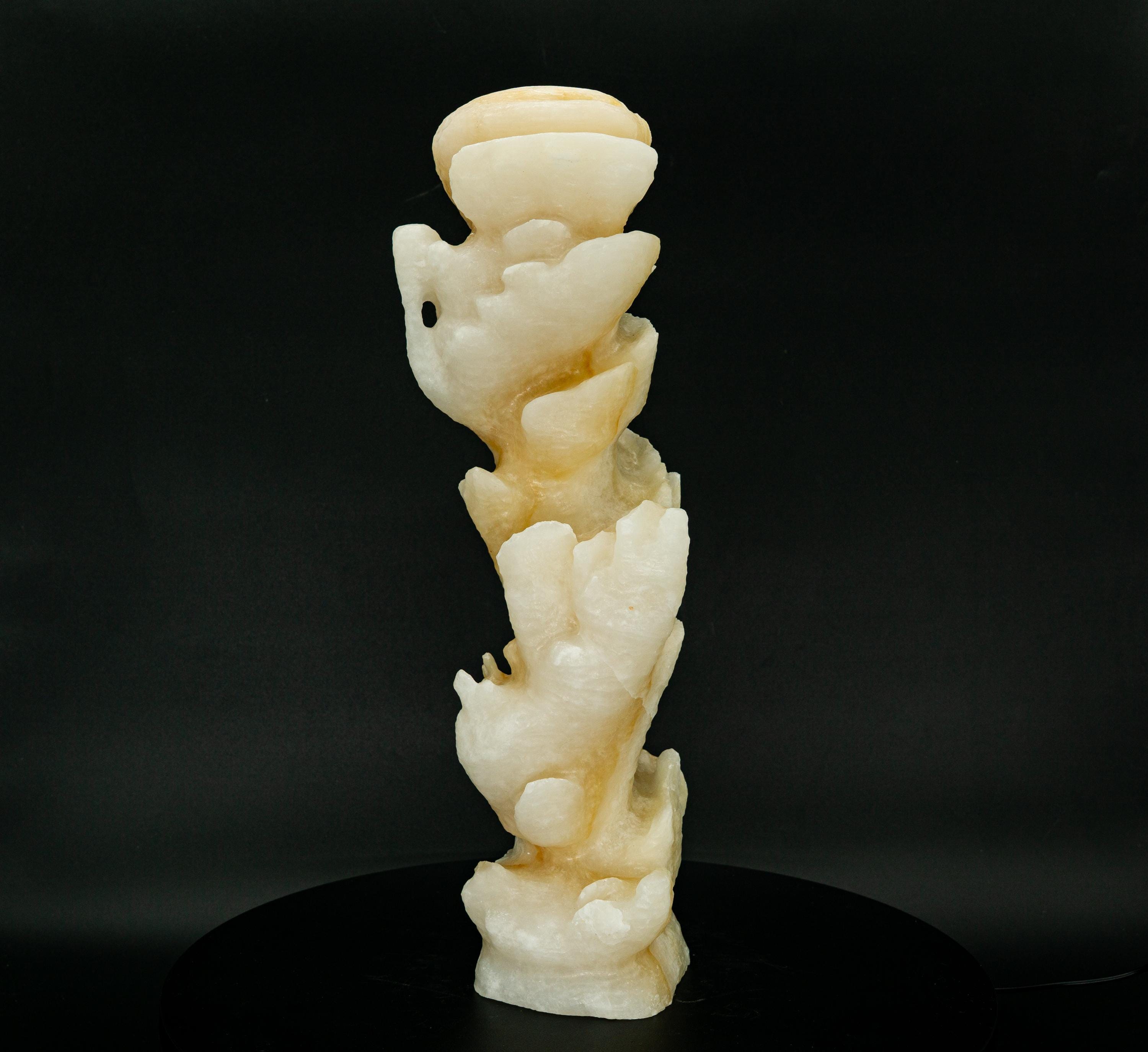 Uv-reactive X-large White Calcite Stalagmite Wenshan Mine Yunnan