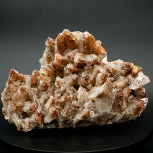 Large Orange Pagoda Calcite Crystal Hubei