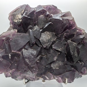 Large Purple & Green Octahedron Fluorite Crystal Jiangxi