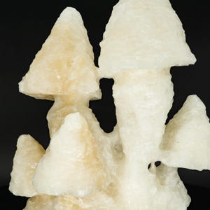 UV-Reactive X-Large White Mushroom Calcite Stalactite Wenshan Mine Yunnan