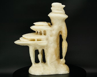 UV-reactieve X-Large witte calciet stalagmiet Wenshan-mijn Yunnan