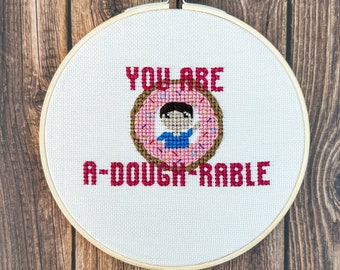 Teacher Cross Stitch Portrait - Etsy