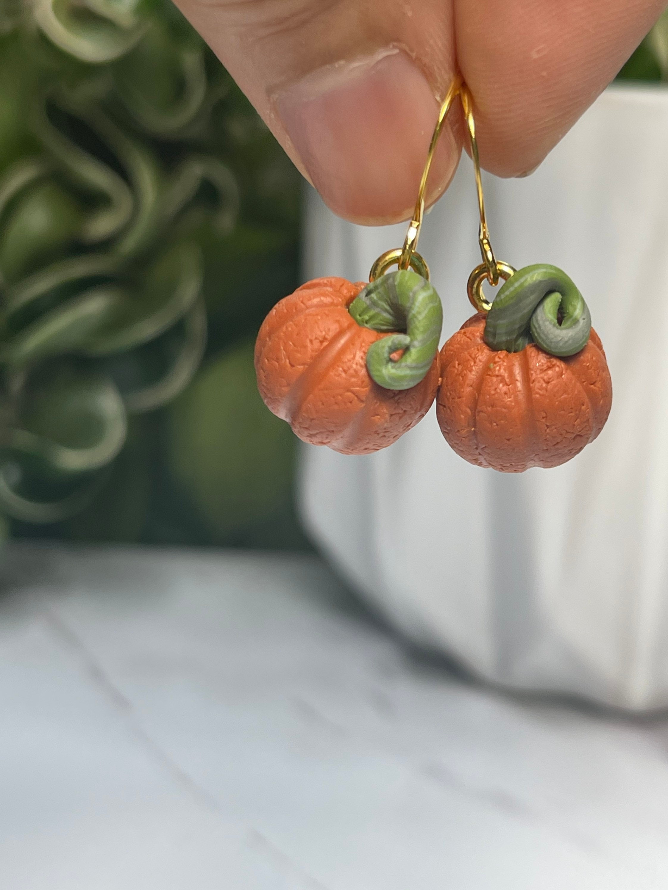 Pumpkin Clay Earrings/ Fall … curated on LTK