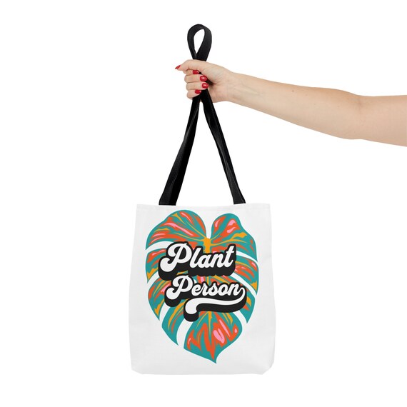 Colorful Plant Person Tote Bag