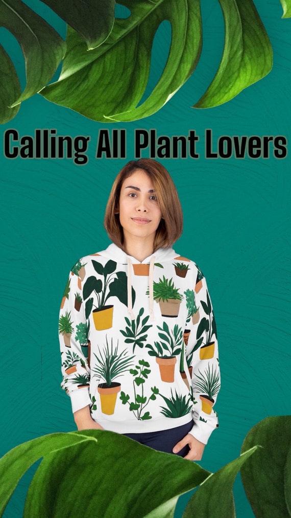 Plant Lover Unisex Pullover Hoodie floral canopy