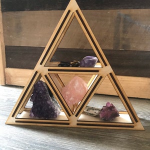 Triforce crystal triangle shelf digital download svg