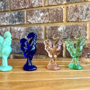 Mini Glass Rooster