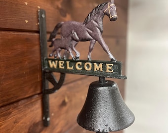 Campana de caballo de hierro fundido