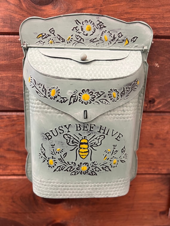 Bee Hive Floral Hanging Mail Box