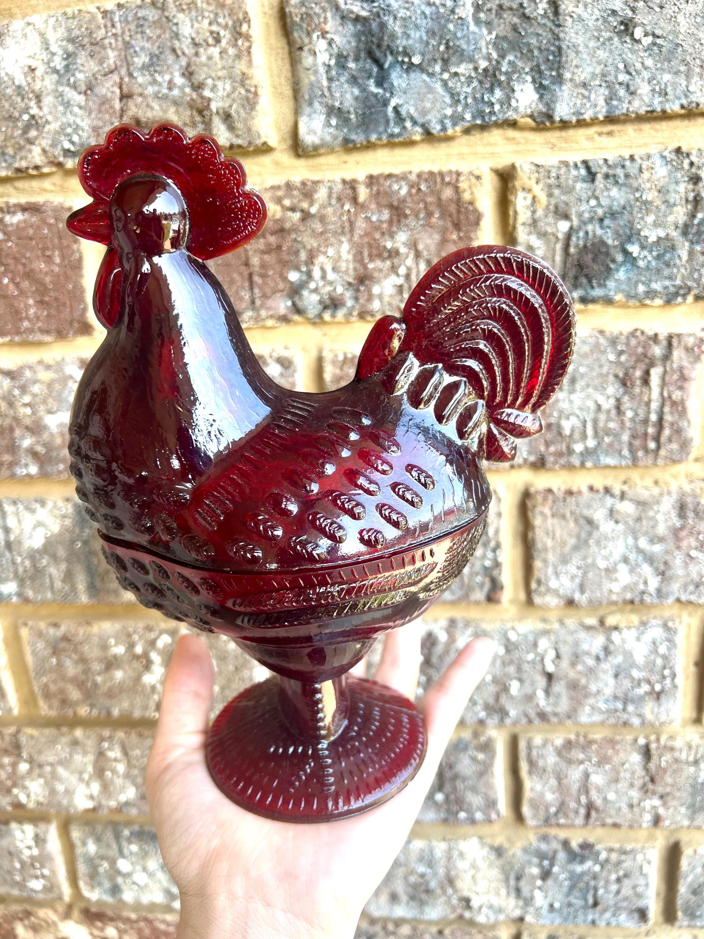 Hen in Nest ,  Bunny on Nest, Rooster Candy Dish