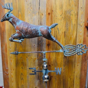 Running Deer Copper Finish Weathervane