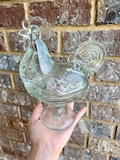 Hen in Nest ,  Bunny on Nest, Rooster Candy Dish