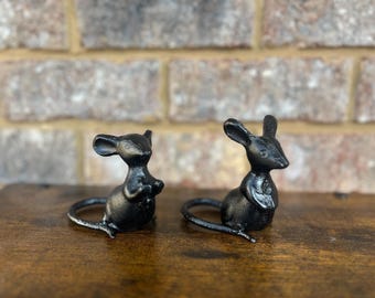 Pisapapeles/figura de ratón de hierro fundido (una figura)
