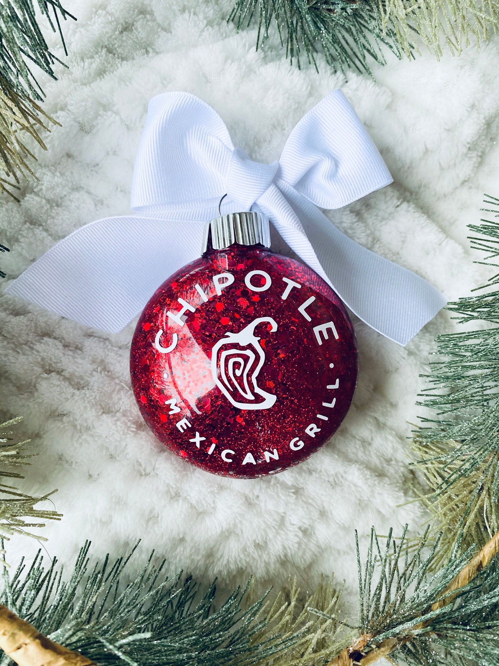 Chipotle Inspired Christmas Ornament Novelty Chipotle Etsy