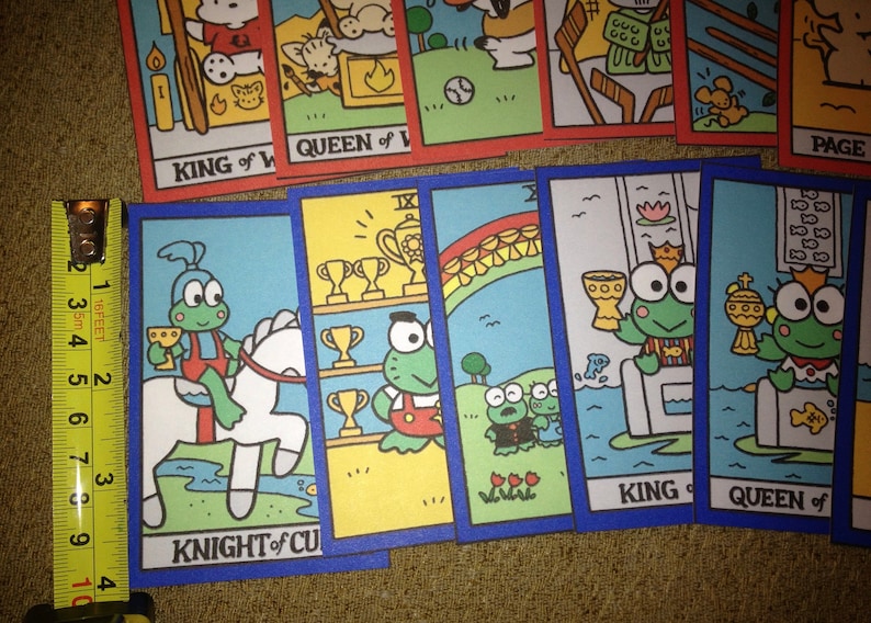 Hello Kitty Tarot Deck 78 Cards Etsy