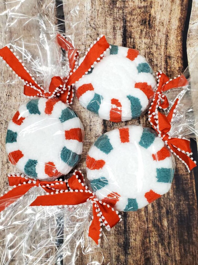 Peppermint Wreath Embellishments Faux Candy Attachments XL Etsy