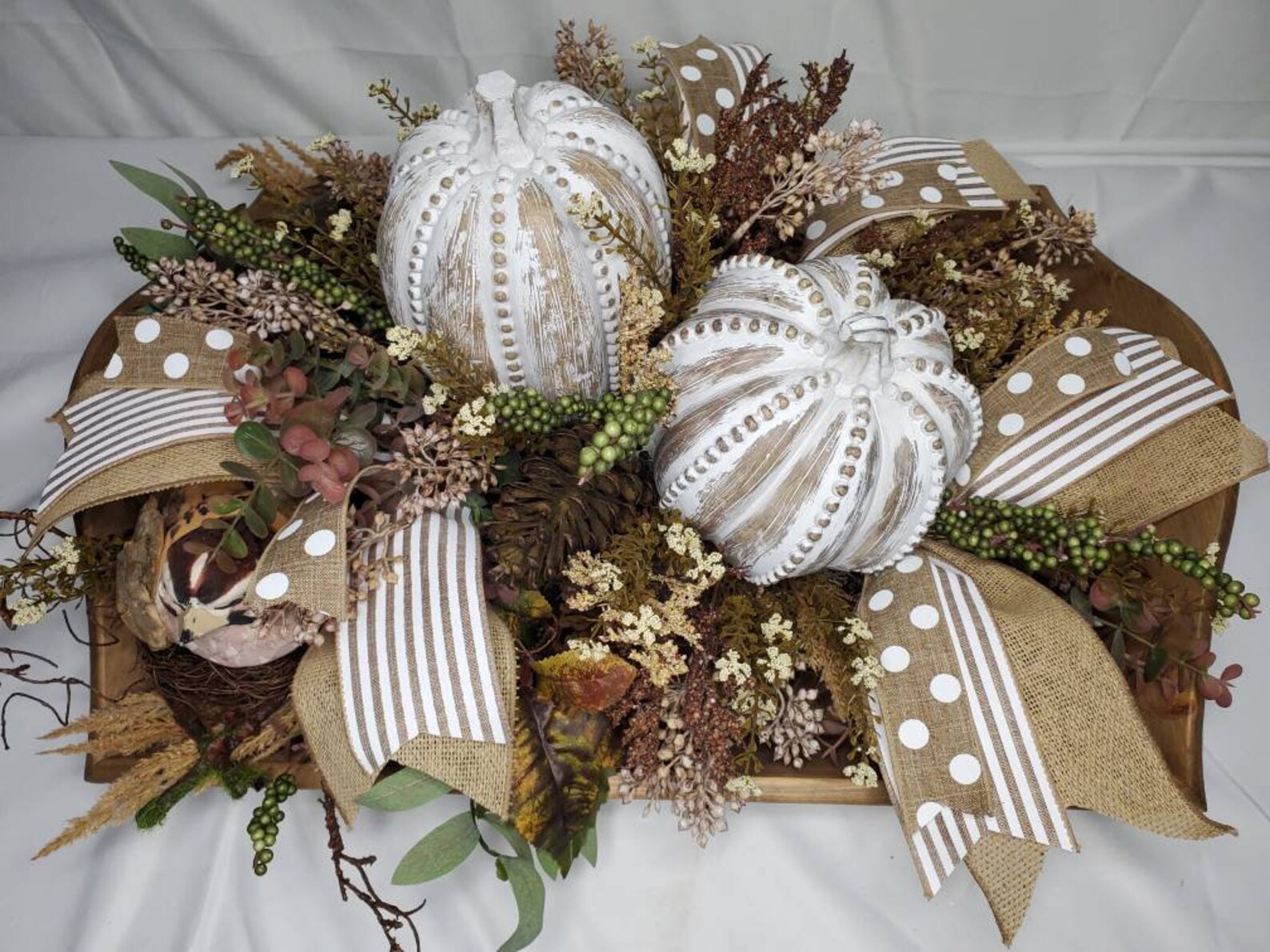 Rustic Fall Centerpiece Natural Fall Centerpiece - Etsy