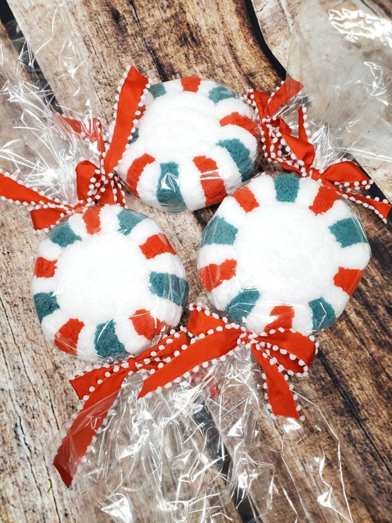 Peppermint Wreath Embellishments Faux Candy Attachments XL Etsy