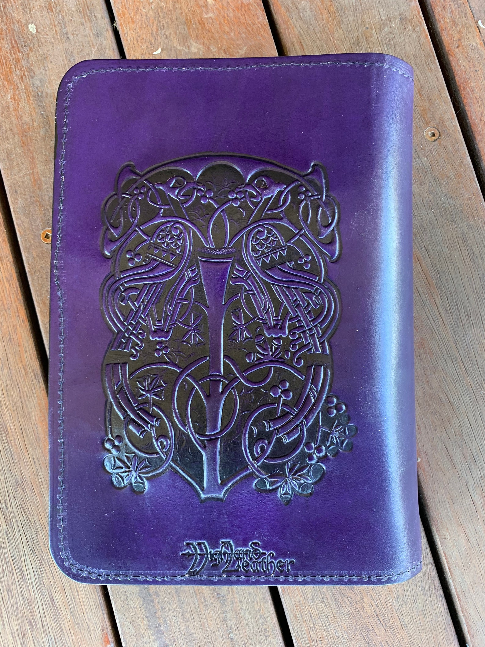 Leather Zippered Journal Cover Individually handmade Etsy