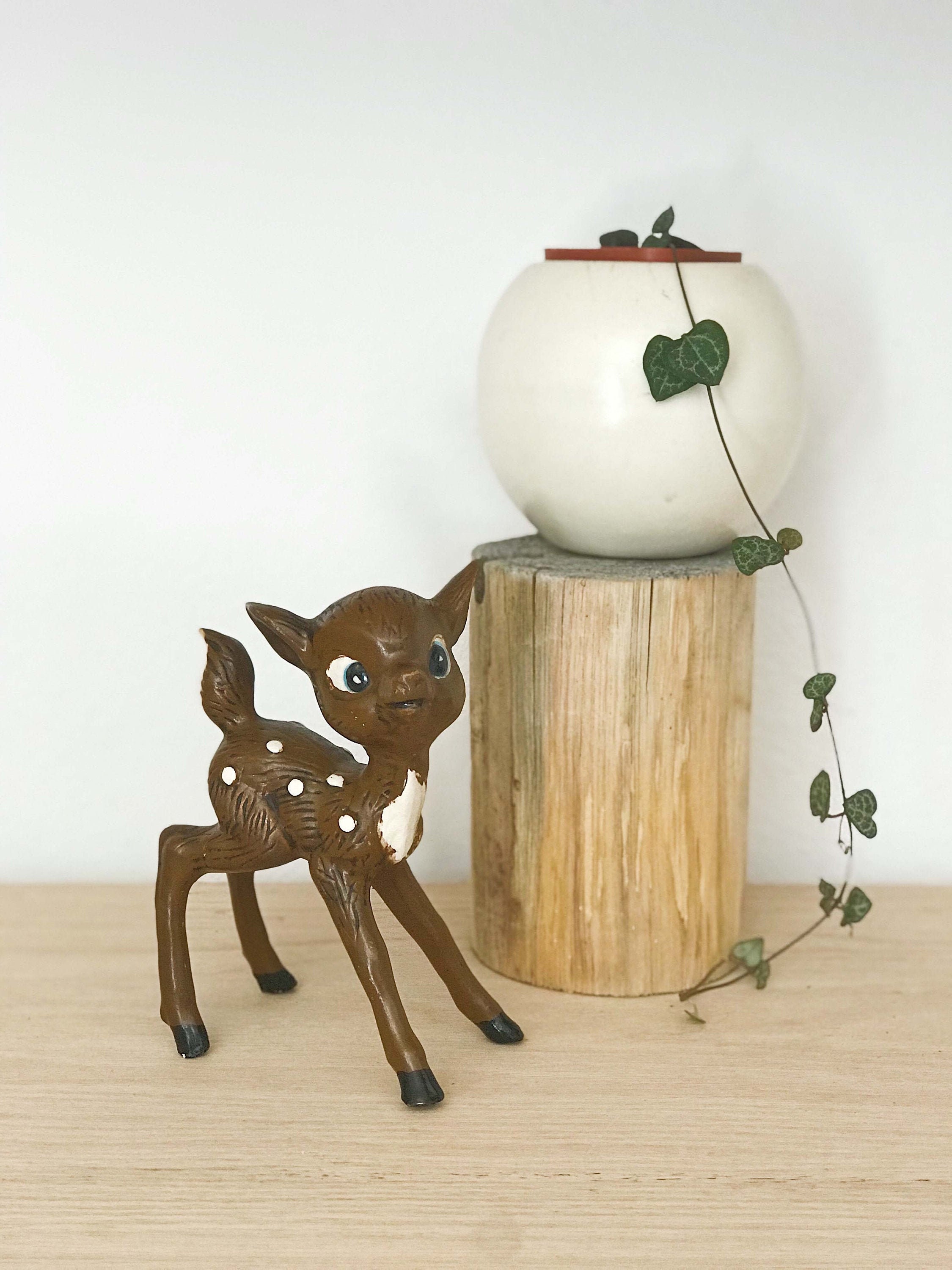 Cute Vintage Ceramic BAMBI Figurine Mid Century Modern Etsy