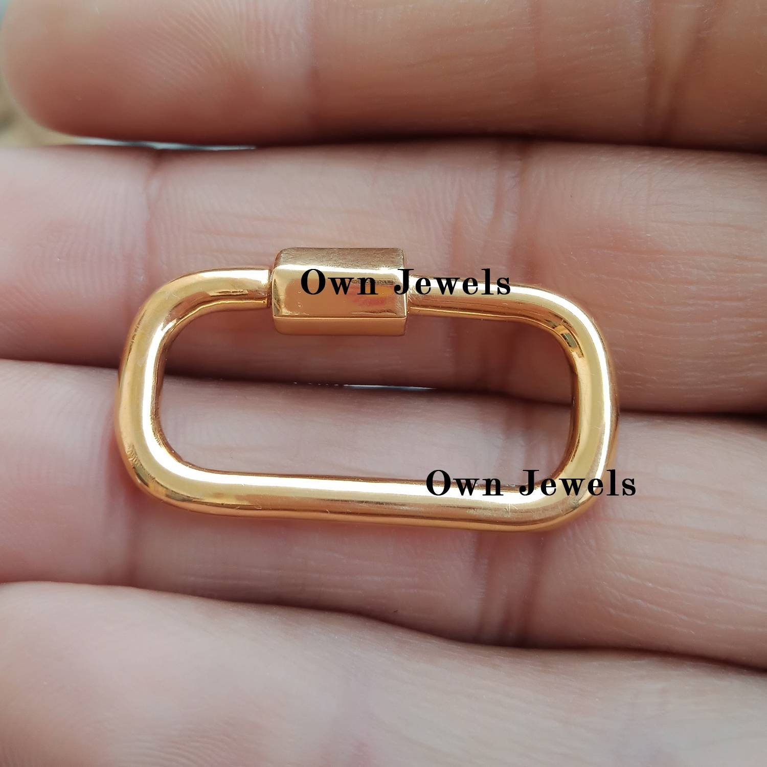 Schmuckkarabiner Kettenverschluss 11 mm 333 Gelbgold 1 Stück Karabiner Schmuckkarabiner Kettenverschluss 11 mm 333 Gelbgold 1 Stück Karabiner