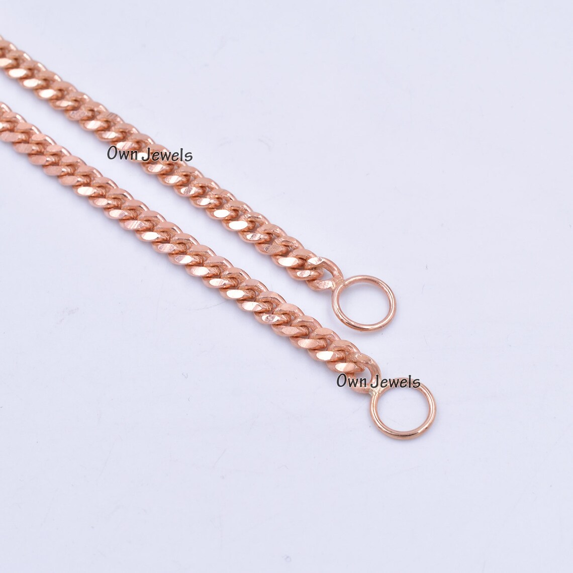 14k Rose gold vermeil curb chain carabiner lock chain Etsy