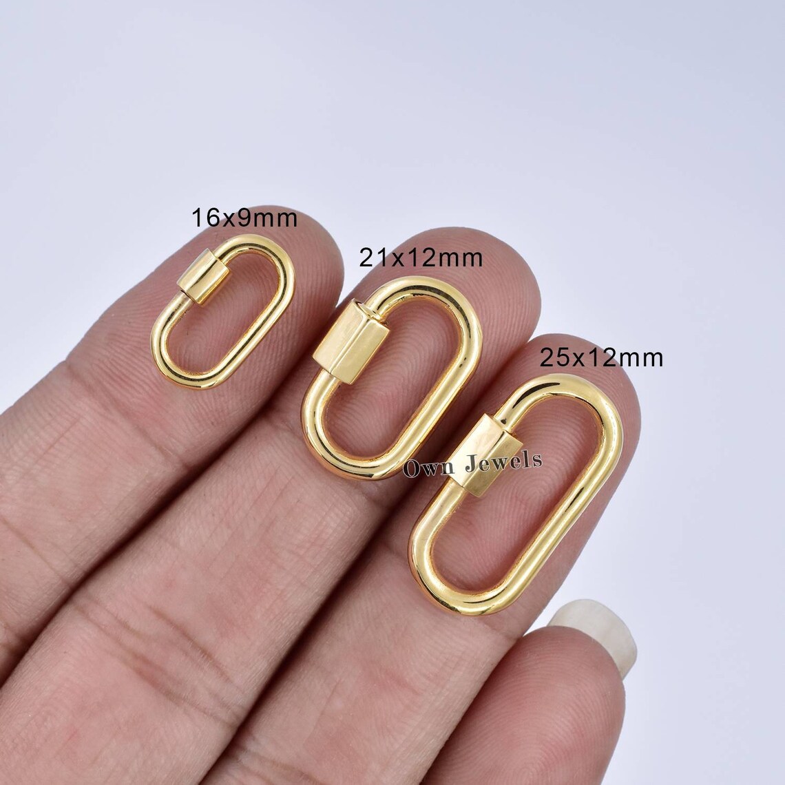 Solid 14k yellow gold Carabiner jewelry 14k gold carabiner Etsy