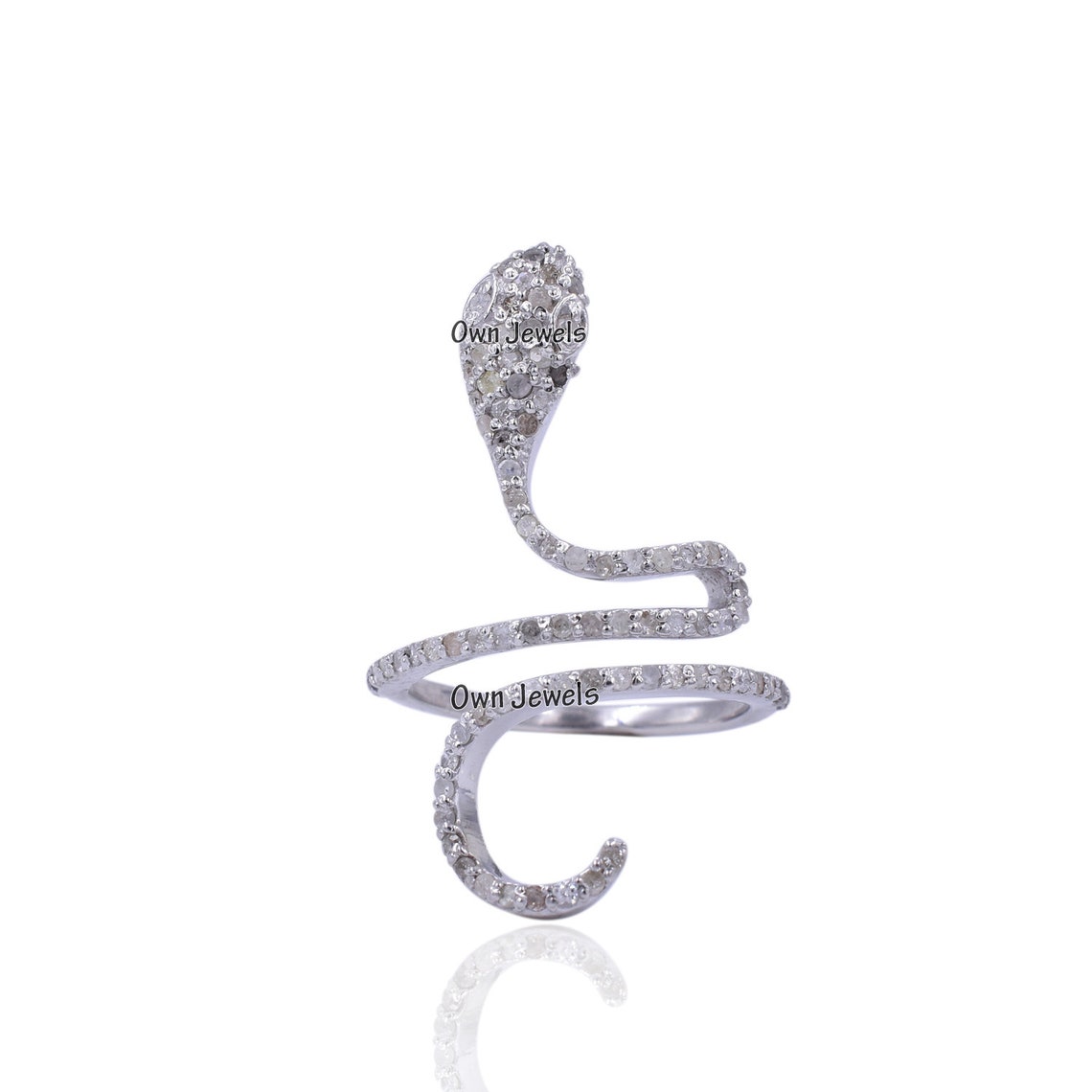 Diamond Snake Rings Designer Snake Rings Snake Rings Women Etsy