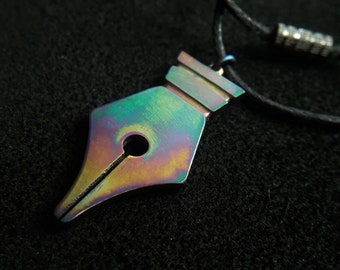 Titanium pen tool pendant.