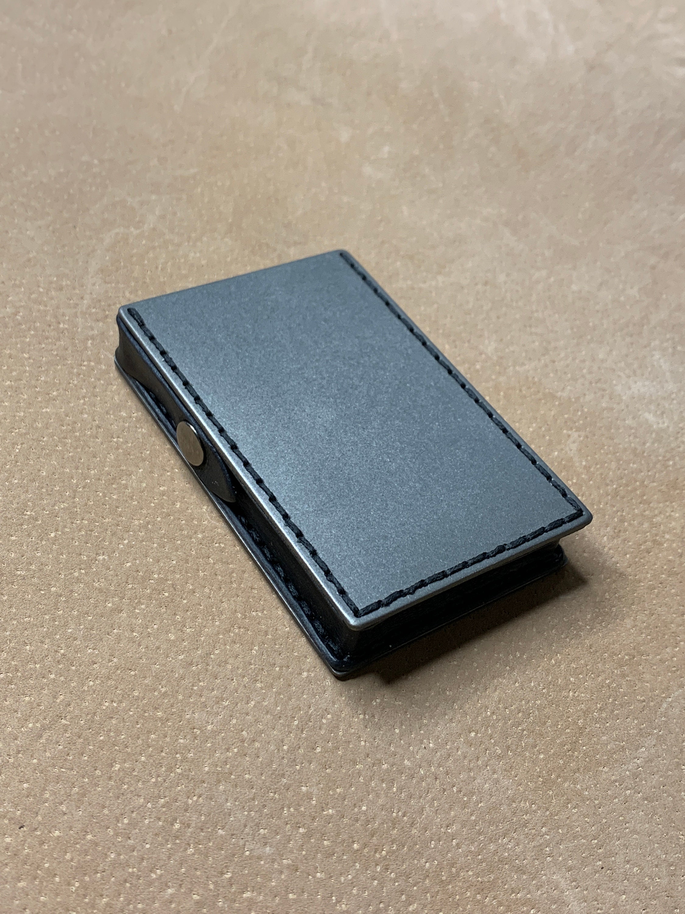 Titanium Business Card Holder. Card Wallet. Vaccine Card