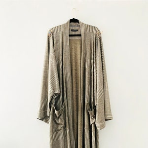 Silver Kimono - | Oversized Silver robe | Tribal Robe