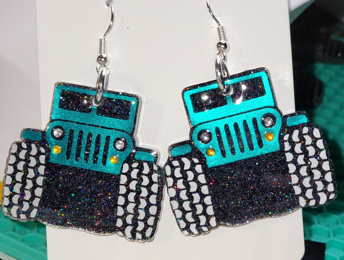 Custom Jeep Earrings Etsy