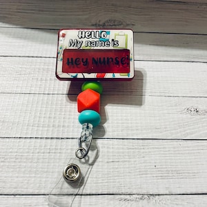My name is nurse badge reel