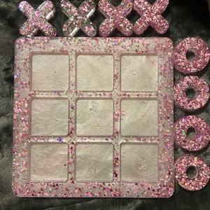Pink and Pearl grote tic tac toe Spel
