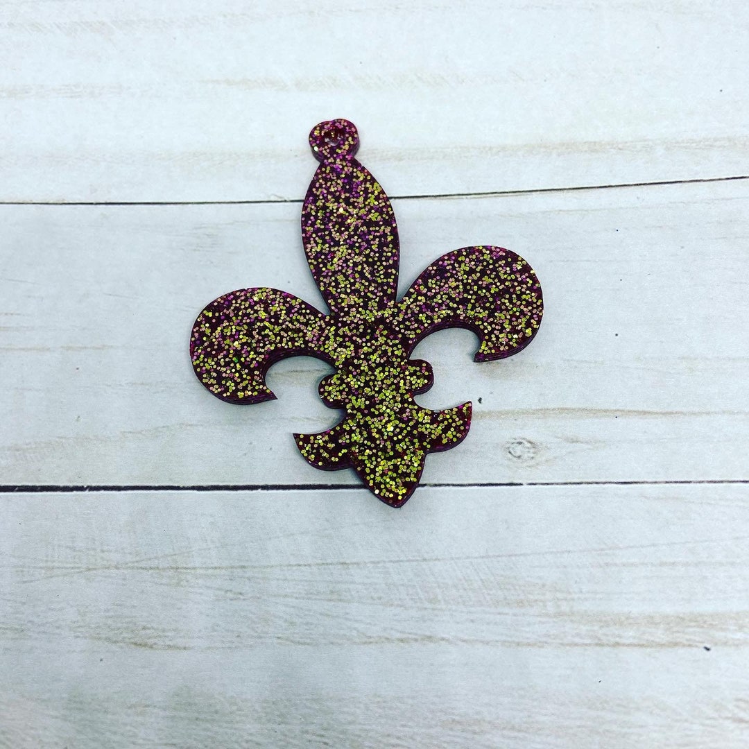 Fleur De Lis Keychain or Bag Charm Etsy